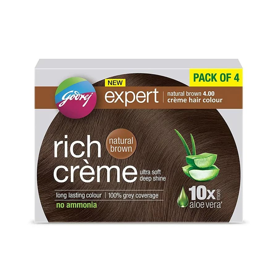 Godrej Expert Rich Cream Hair Color Natural Brown  1