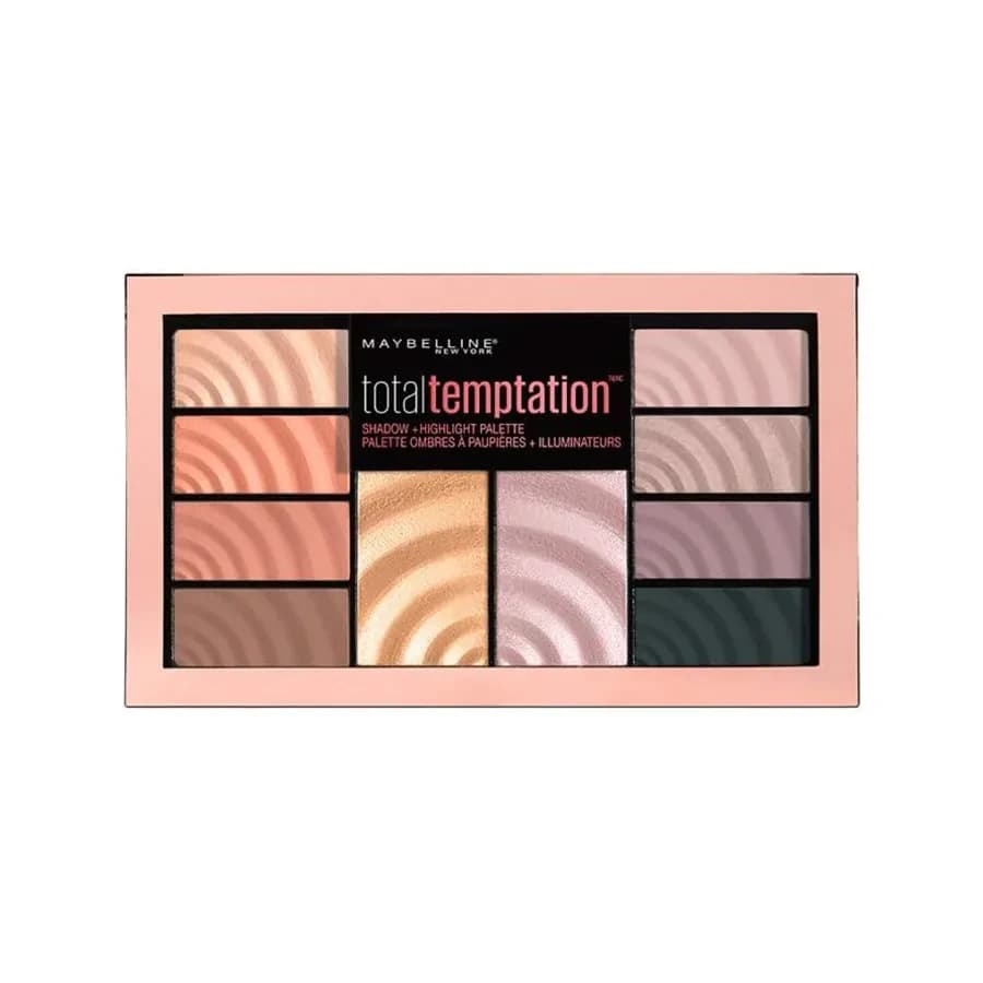 Maybelline Total Temptation Eyeshadow Plus Highlight Palette 1