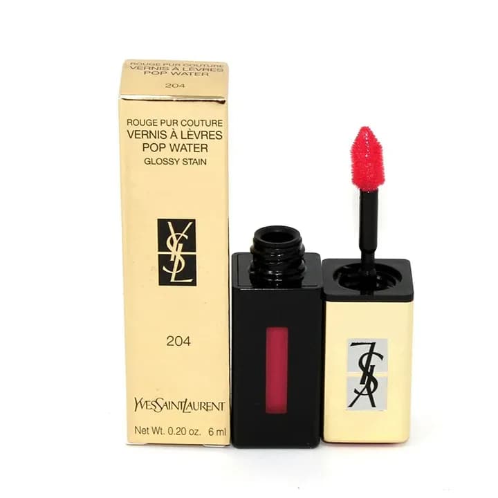 Yves Saint Laurent Rouge Pur Couture Vernis A Levres Pop Water Lip Gloss 204 Onde Rose 1