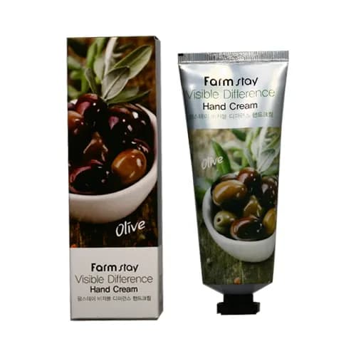 Farmstay Visible Difference Hand Cream Olive 100Ml 1