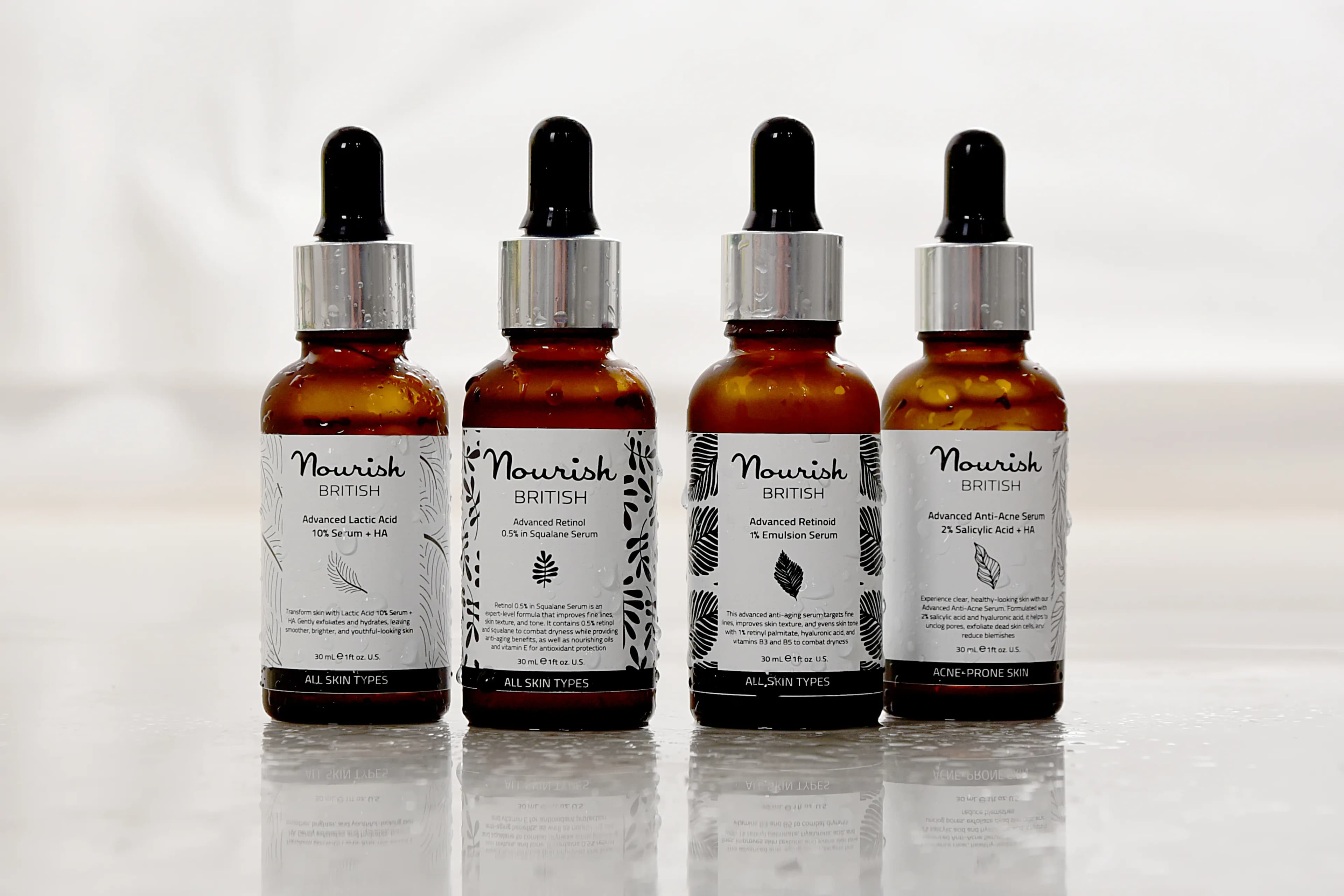 Nourish British Advanced Anti-Acne Serum 2% Salicylic Acid + HA 30ml 2