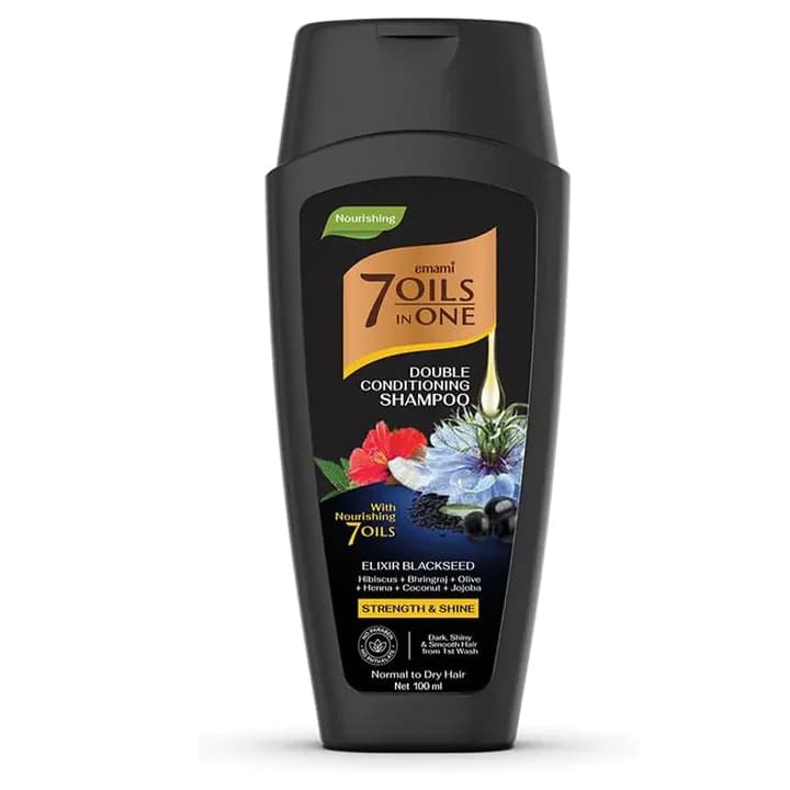 Emami 7 Oils in One Double Conditioning Shampoo – Elixir Black seed 200 ml 1