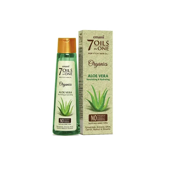 Emami 7 oils in 1 - organice  hair repair & aloe vera  200 ml 1