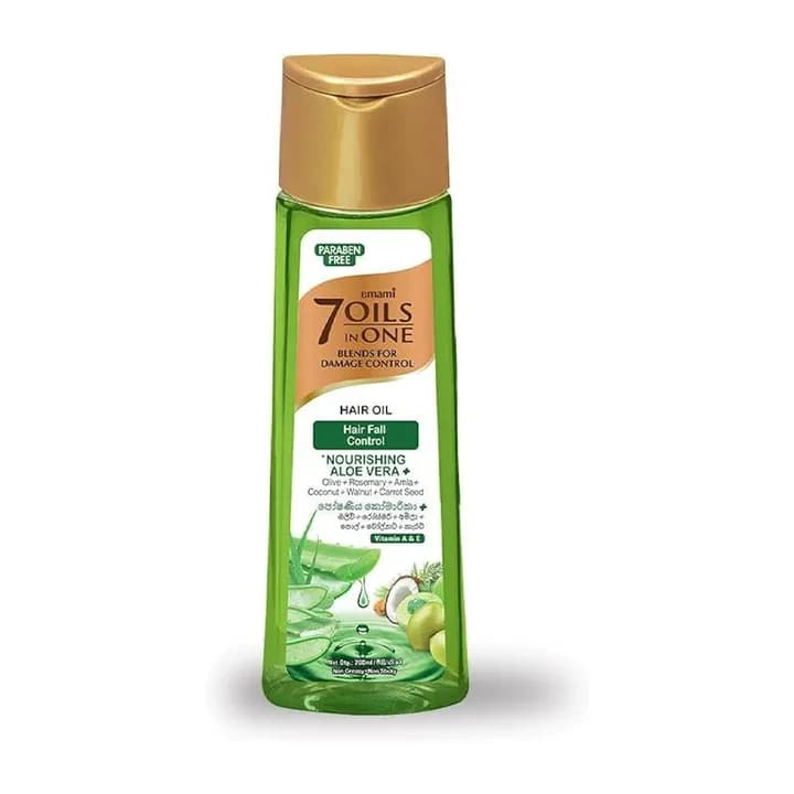Emami 7 Oils in One Damage Control Hair Oil Hairfall Control Aloevera 200ML 1