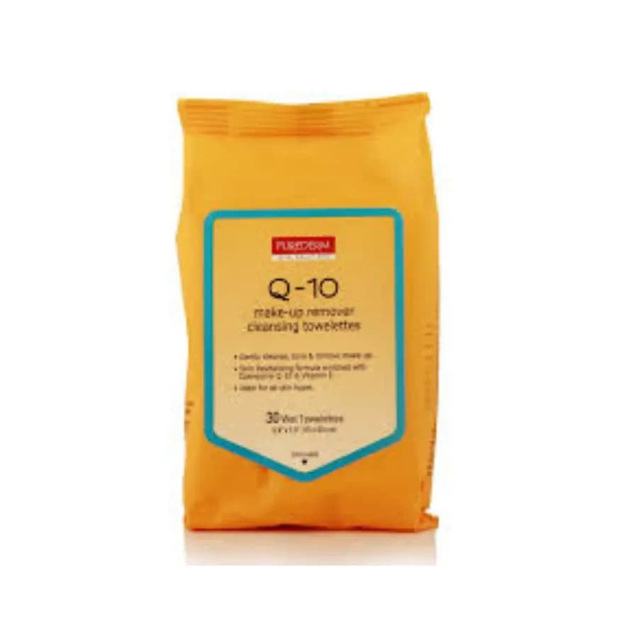 Purederm q-10 Make-up Remover Cleansing Towelettes 30pcs  1