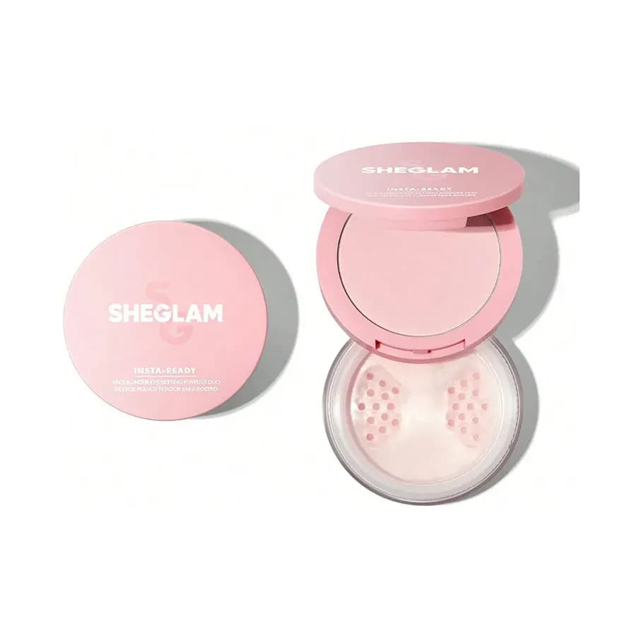 Sheglam Insta-Ready Face & Under Eye Setting Powder Duo-Bubblegum 1