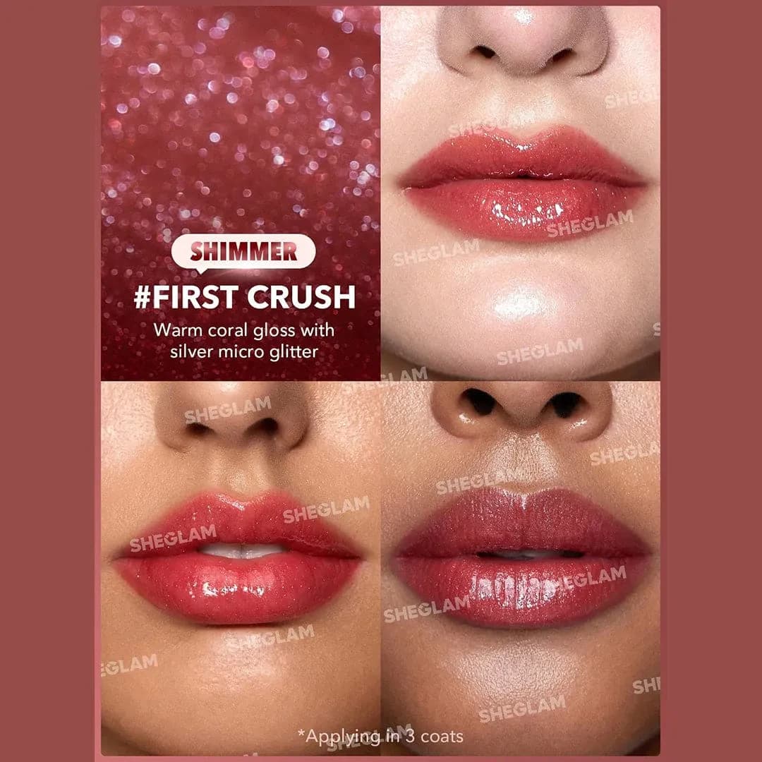 Sheglam Pout Perfect Shimmer Lip Plumper first Crush 3