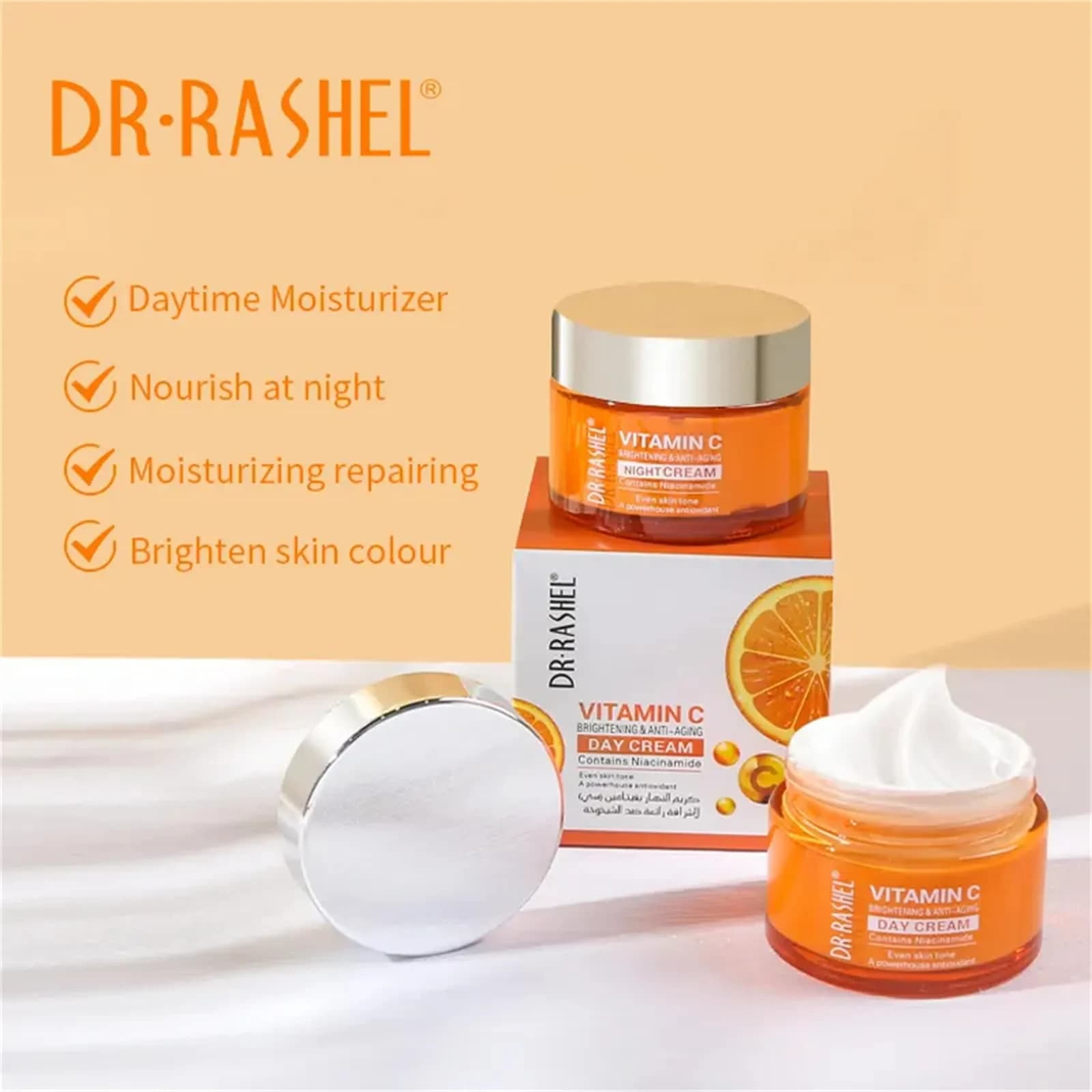 Dr Rashel Vitamin C Brightening and Anti-Aging Face Day Cream 50g 2