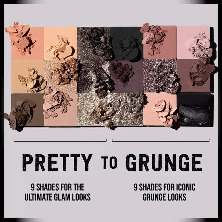 Huda beauty Pretty Grunge Eyeshadow Palette 18 color 2