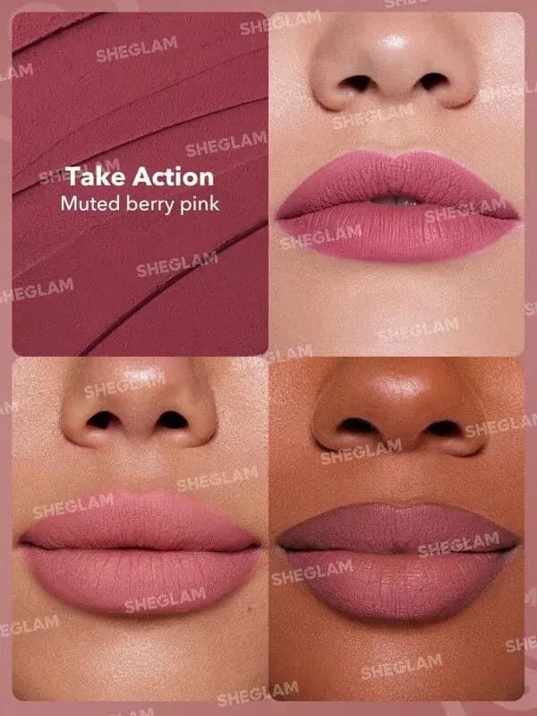 Sheglam Dynamatte Boom Long Lasting Matte Lipstick Take Action 3