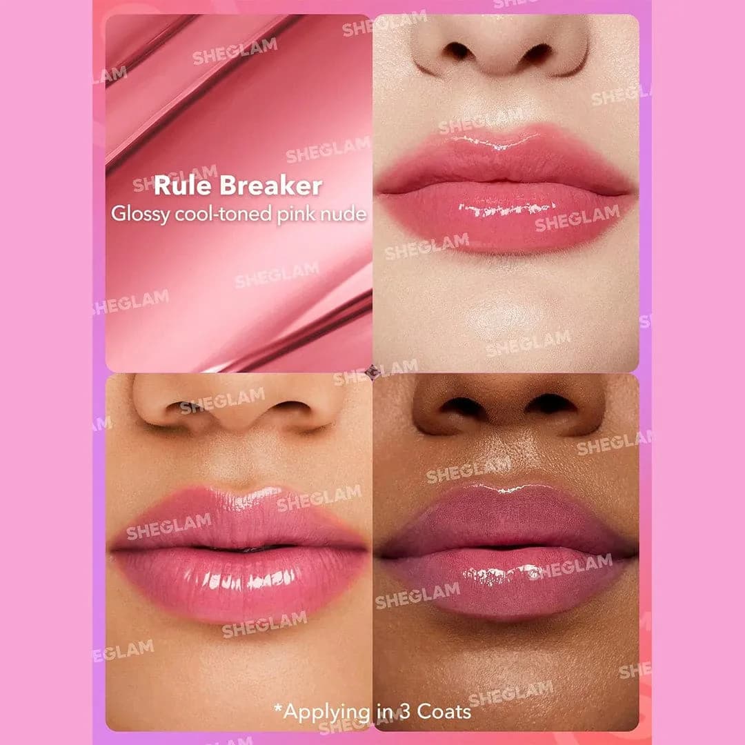 Sheglam Mirror Kiss High Shine Lipstick rule breaker 5
