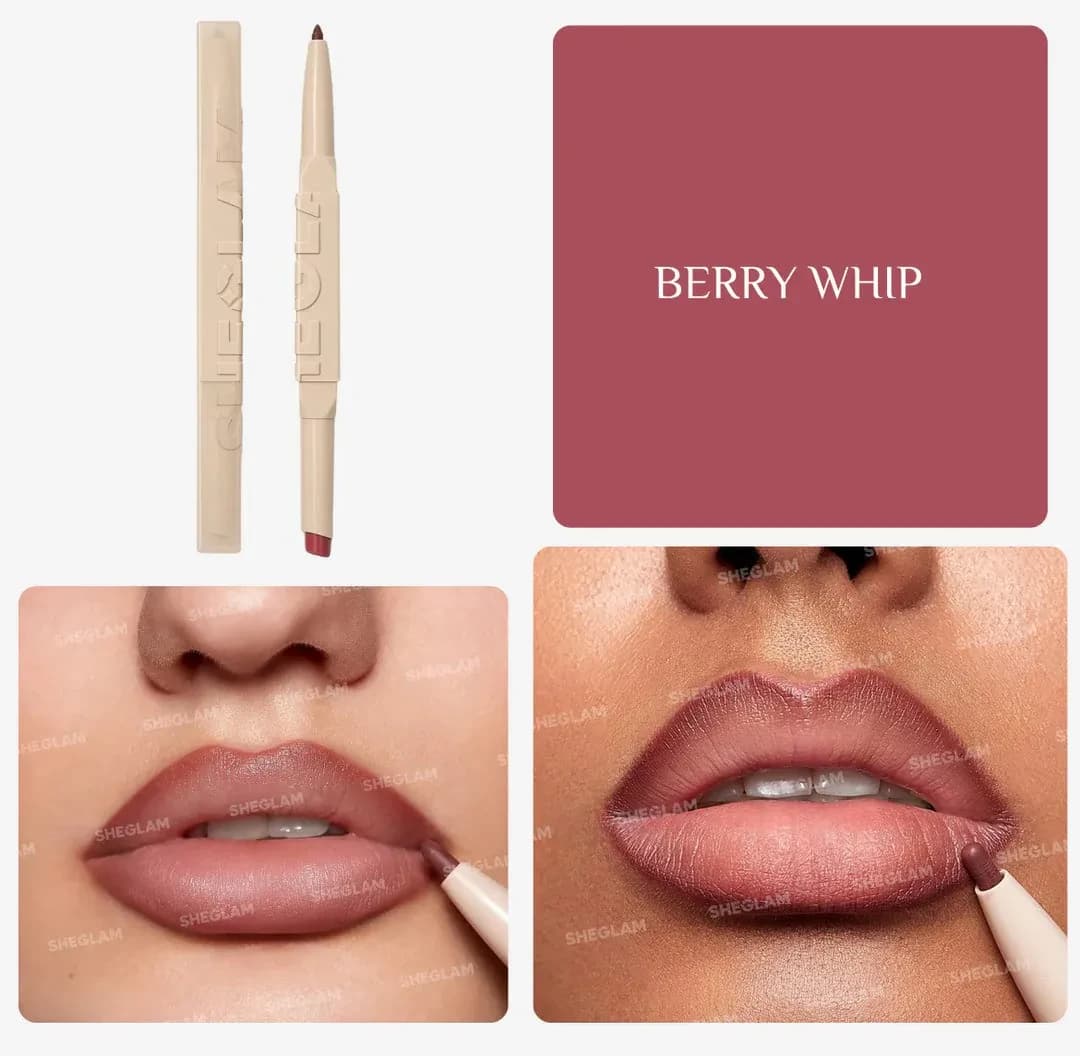 Sheglam Lip Colour & Lip Liner Duo Berry Whip 3