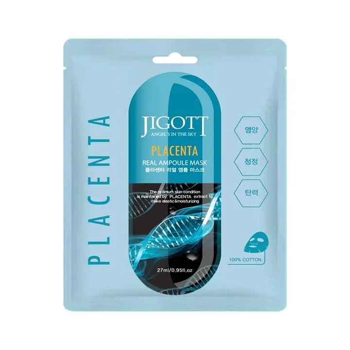 Jigott Placenta Real Ampoule Mask 27ml 1