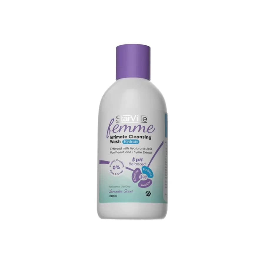 StarVille Femme Intimate Cleansing Wash Hydrate 200ml 1