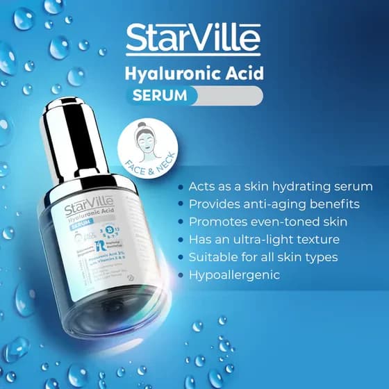 StarVille Hyaluronic Acid Serum 30ML 3