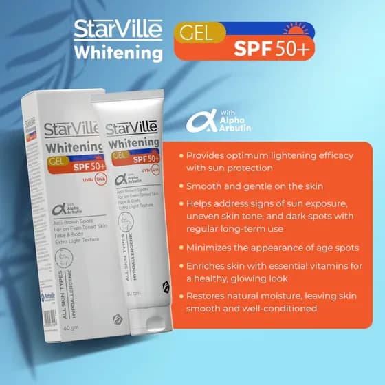 StarVille Whitening Gel SPF 50+ 60ml 2