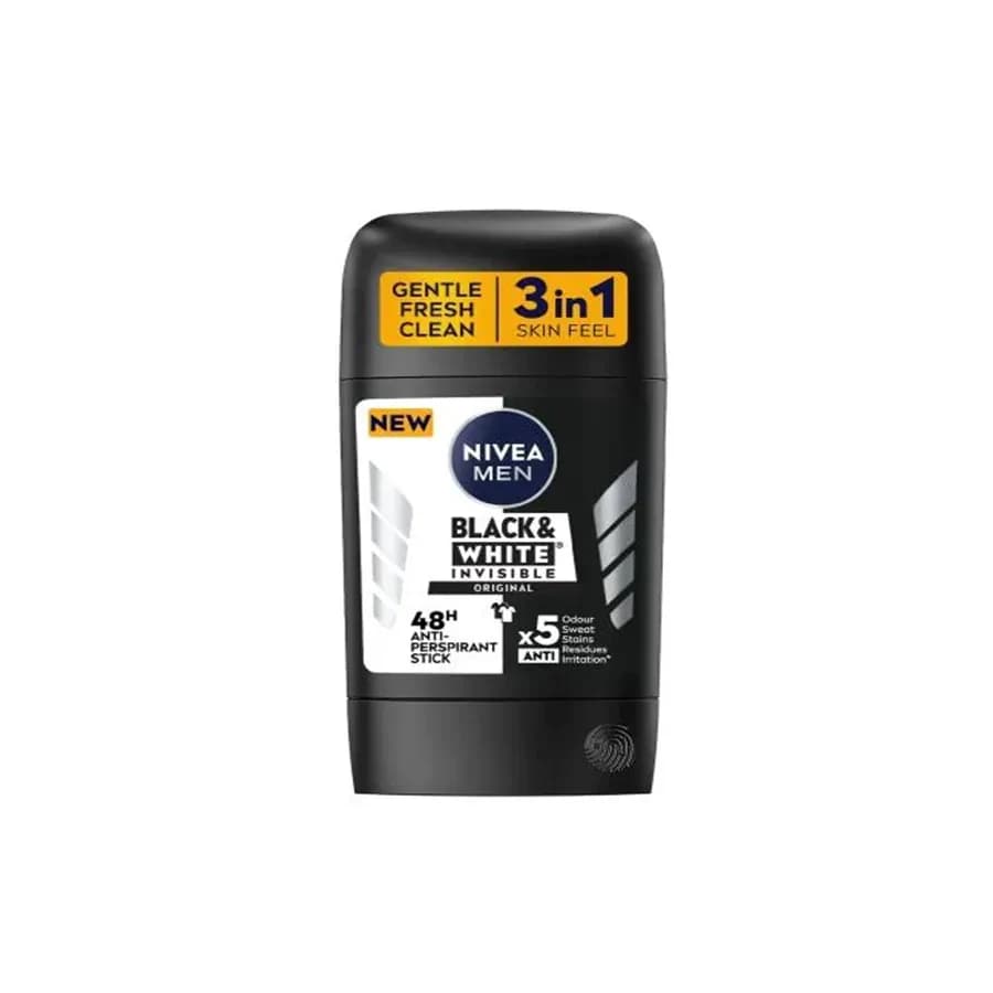 مضاد التعرق ستيك بلاك اند وايت انفزيبل رجالي نيفيا 50مل 1