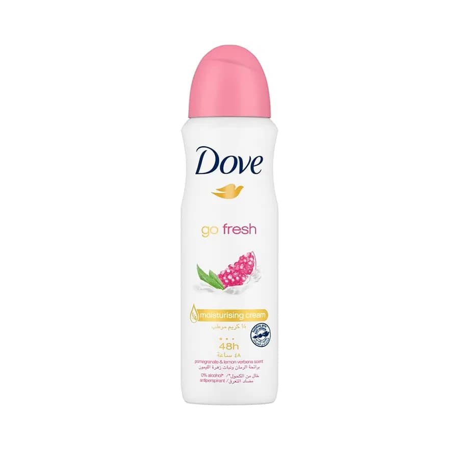 Dove Go Fresh Pomegranate Fragrance Antiperspirant Aerosol Spray For Women 150ml 1