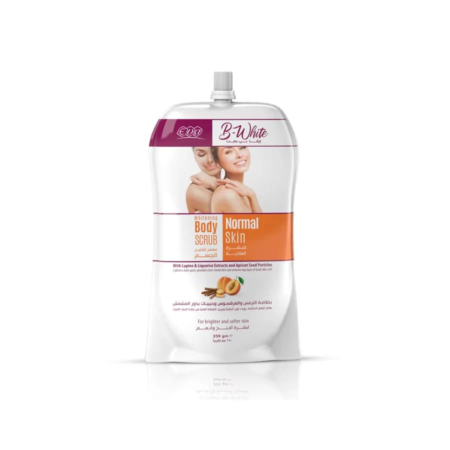 Eva B-white Body Scrub Pouch 250Gm 1