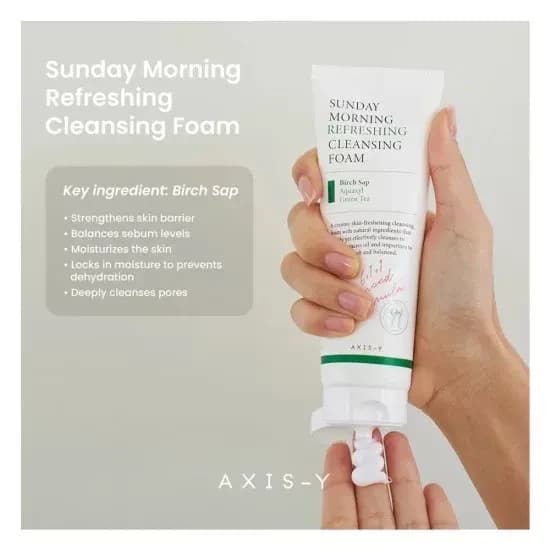 AXIS-Y Sunday Morning Refreshing Cleansing Foam 120ml 2