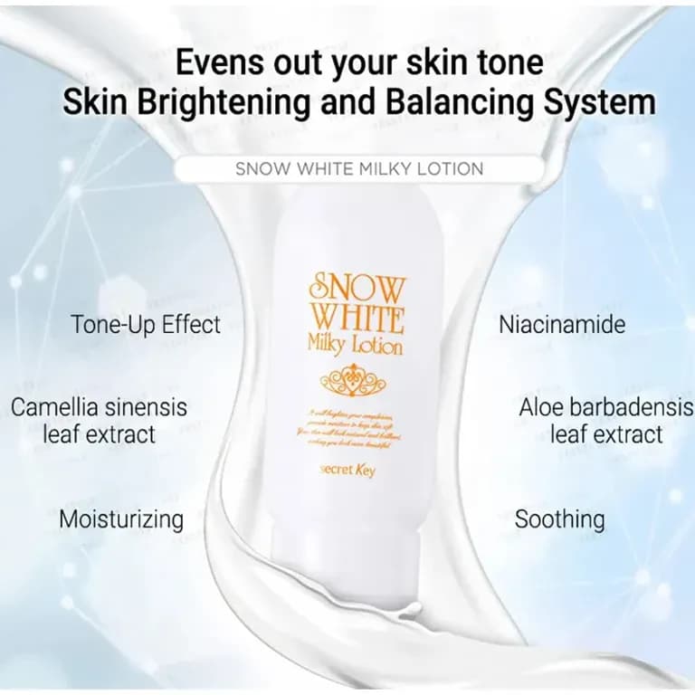 Secret Key Snow White Milk Skin Lightening Lotion 120g 2