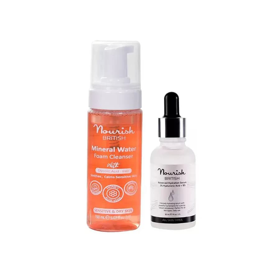 Nourish British sensitive & Dry Skin Hydration Duo 1