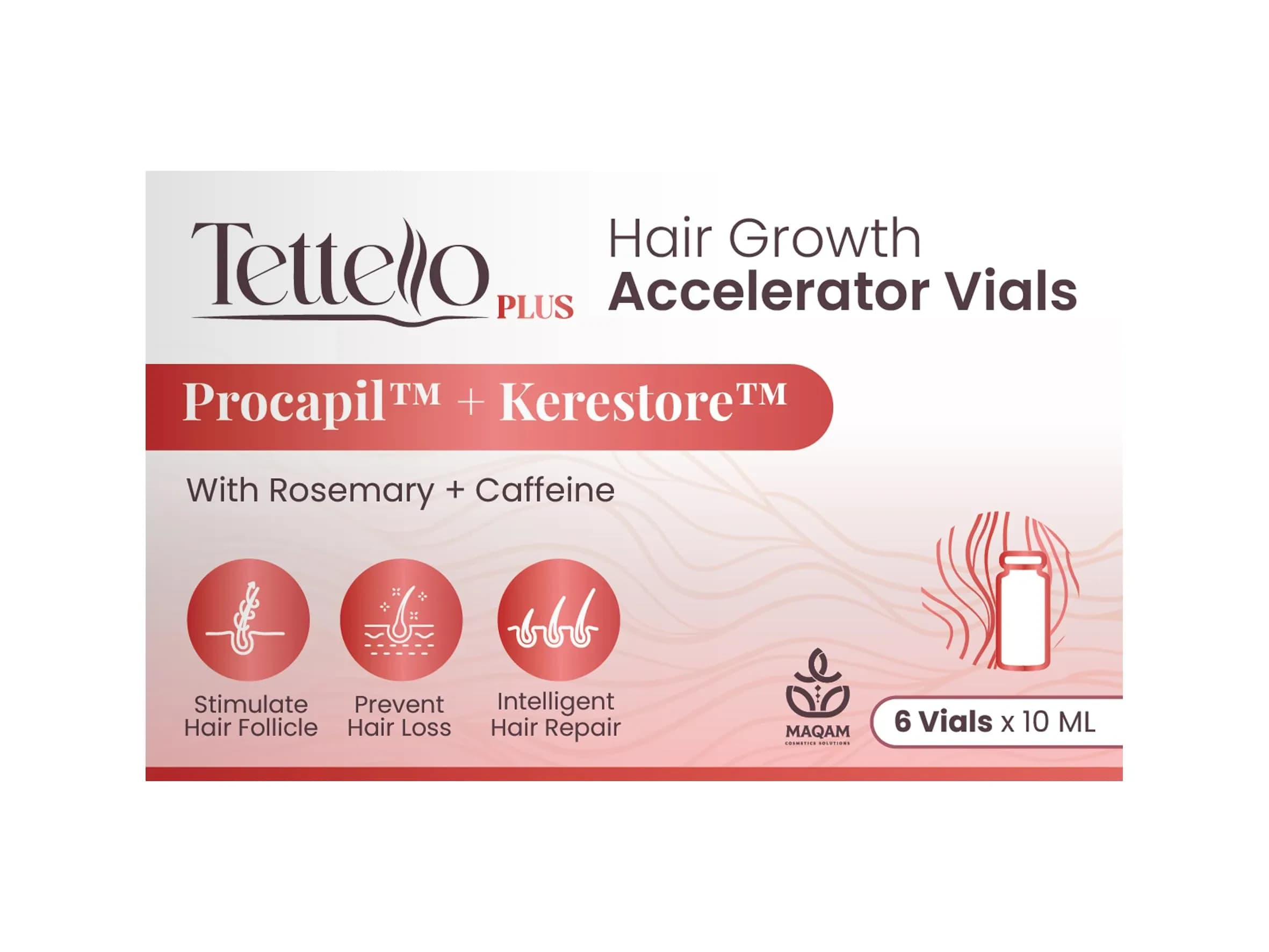 Tettello Hair Growth Accelerator Vials (6*10 ml) 1