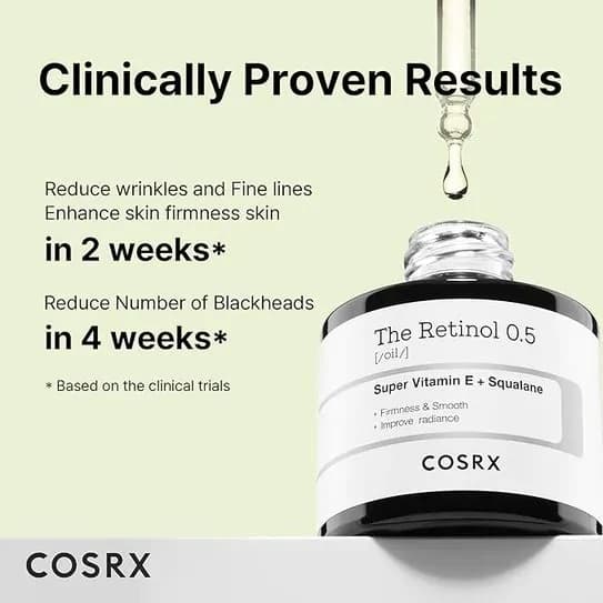 Cosrx Retinol 0.5 Oil Super Vitamin E & Squalane 20Ml 4