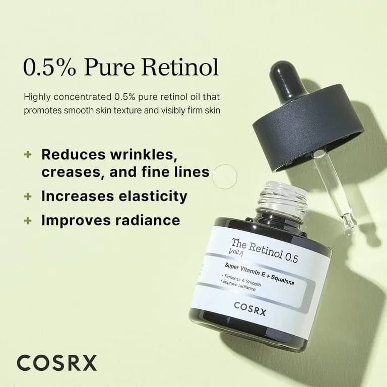 Cosrx Retinol 0.5 Oil Super Vitamin E & Squalane 20Ml 7