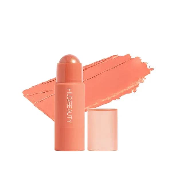 Huda Beauty Cheeky Tint Cream Blush Stick-Perky Peach 2