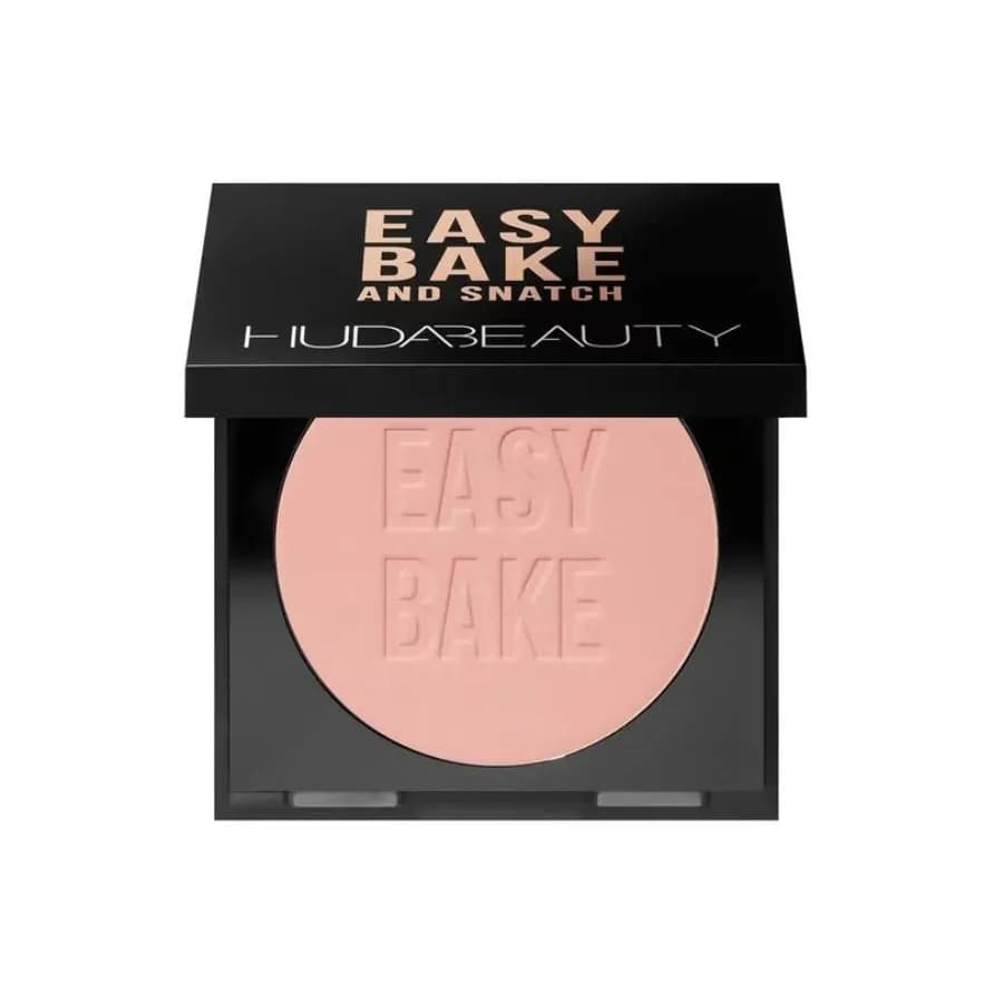 Huda Beauty Easy Bake and Snatch Pressed Talc-Free Brightening and Setting Powder - Cherry Blossom cake8.5g 1