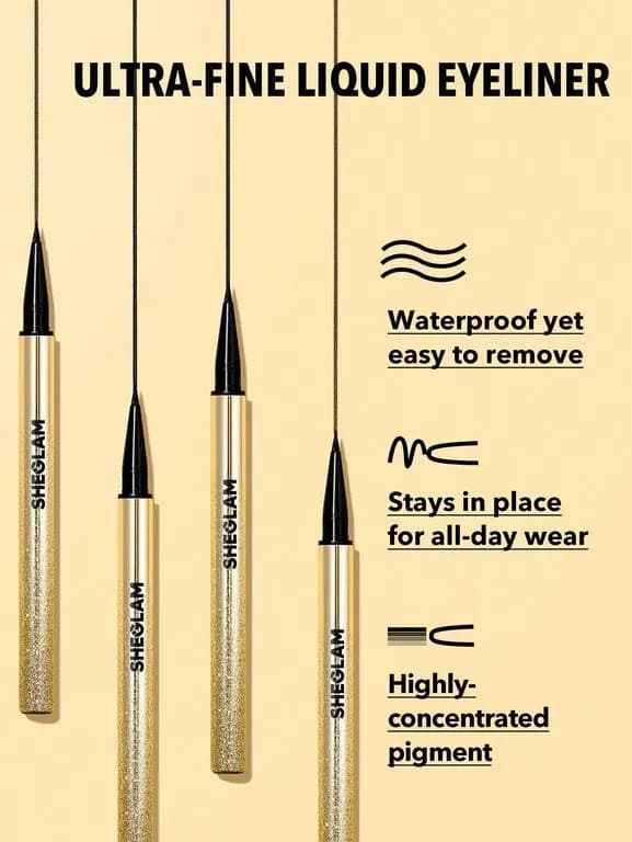 Sheglam Line & Define Waterproof Liquid Eyeliner Black 3
