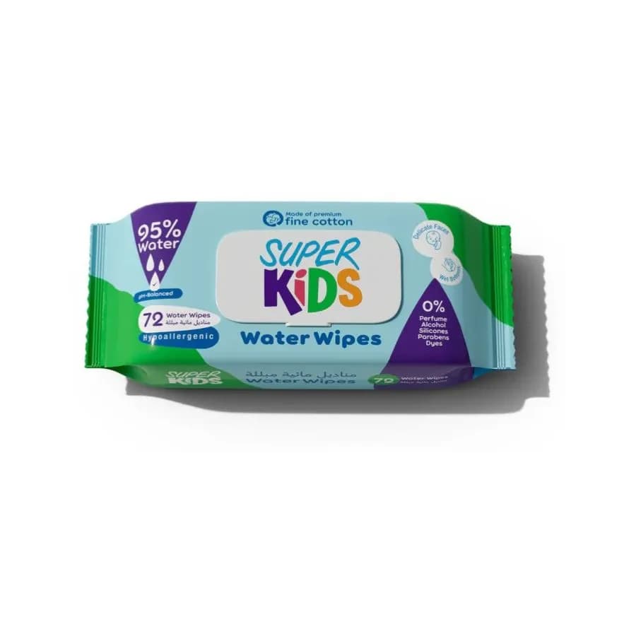 Superkids Water Wipes 72 wipe 1