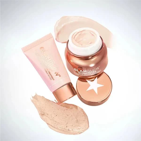 Glam Glow Set Dual-Action Exfoliant Mask & Illuminating Eye Cream 2