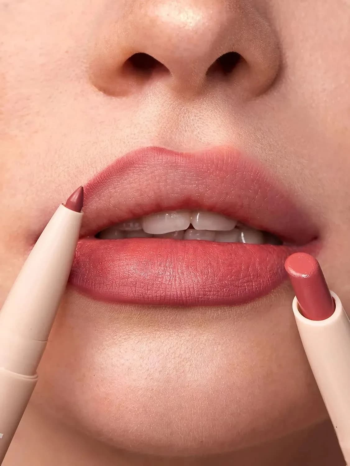 Glam 101 Lipstick & Liner Duo CHERRY FUDGE 2 In 1 3