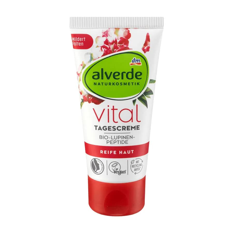 Alverde Vital Day Cream Organic Lupine Peptides 50 Ml 2