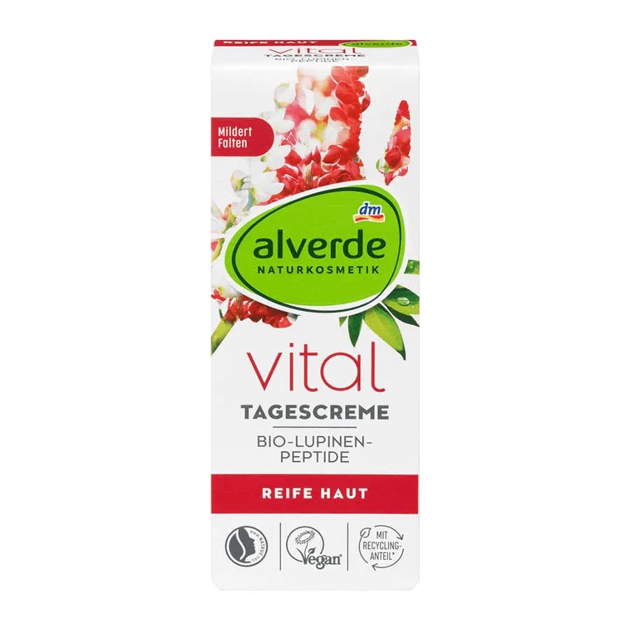 Alverde Vital Day Cream Organic Lupine Peptides 50 Ml 3