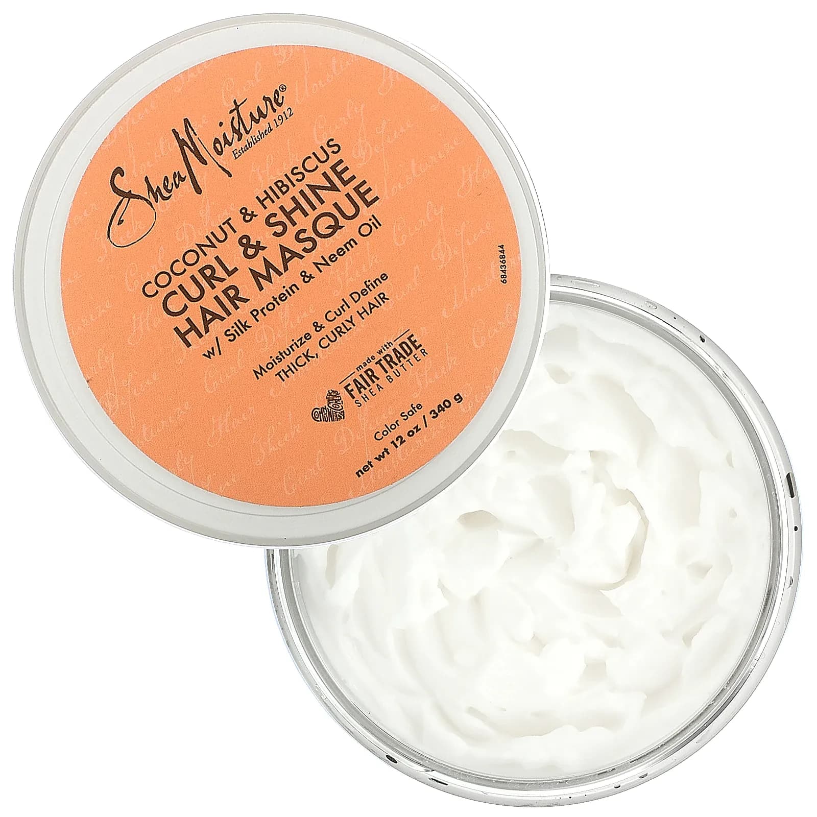 Shea Moisture Hair Mask for Dry Curls Coconut & Hibiscus Mask with Shea Butter 340ml 2