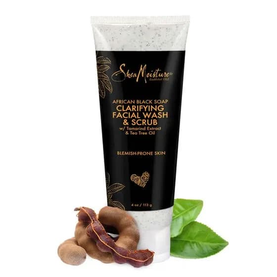 Shea Moisture African Black Facial Soap Wash&Scrub 113g 2