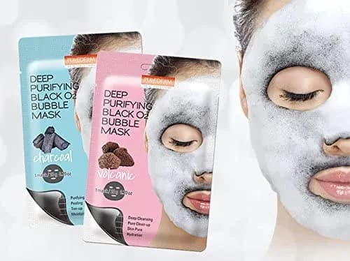 بيورديرم ماسك فقاعات الأكسجين الاسود للتنقية العميقة البركاني 1 قطعة 2