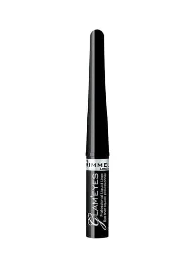 Rimmel London Glameyes Professional Liquid Eyeliner 01 Black Glamour 3