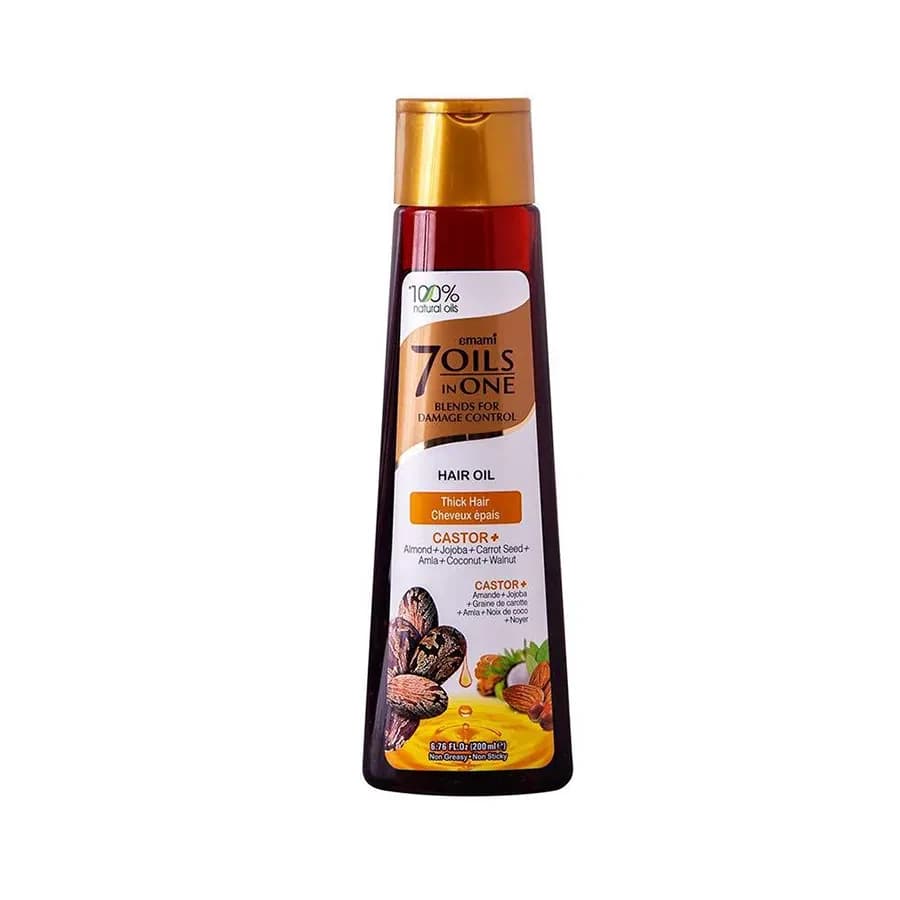 Emami 7 Oils In One For Damage Control Hair Oil Thin Dull & Frizzy Caster Hair 200ml 1