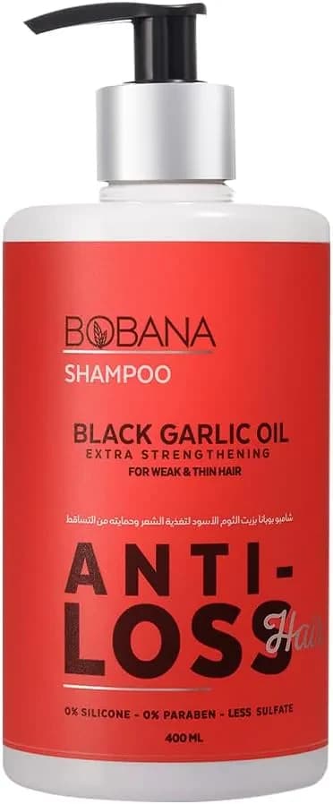 Bobana Hair Shampoo With Black Garlic Oil - 400ML