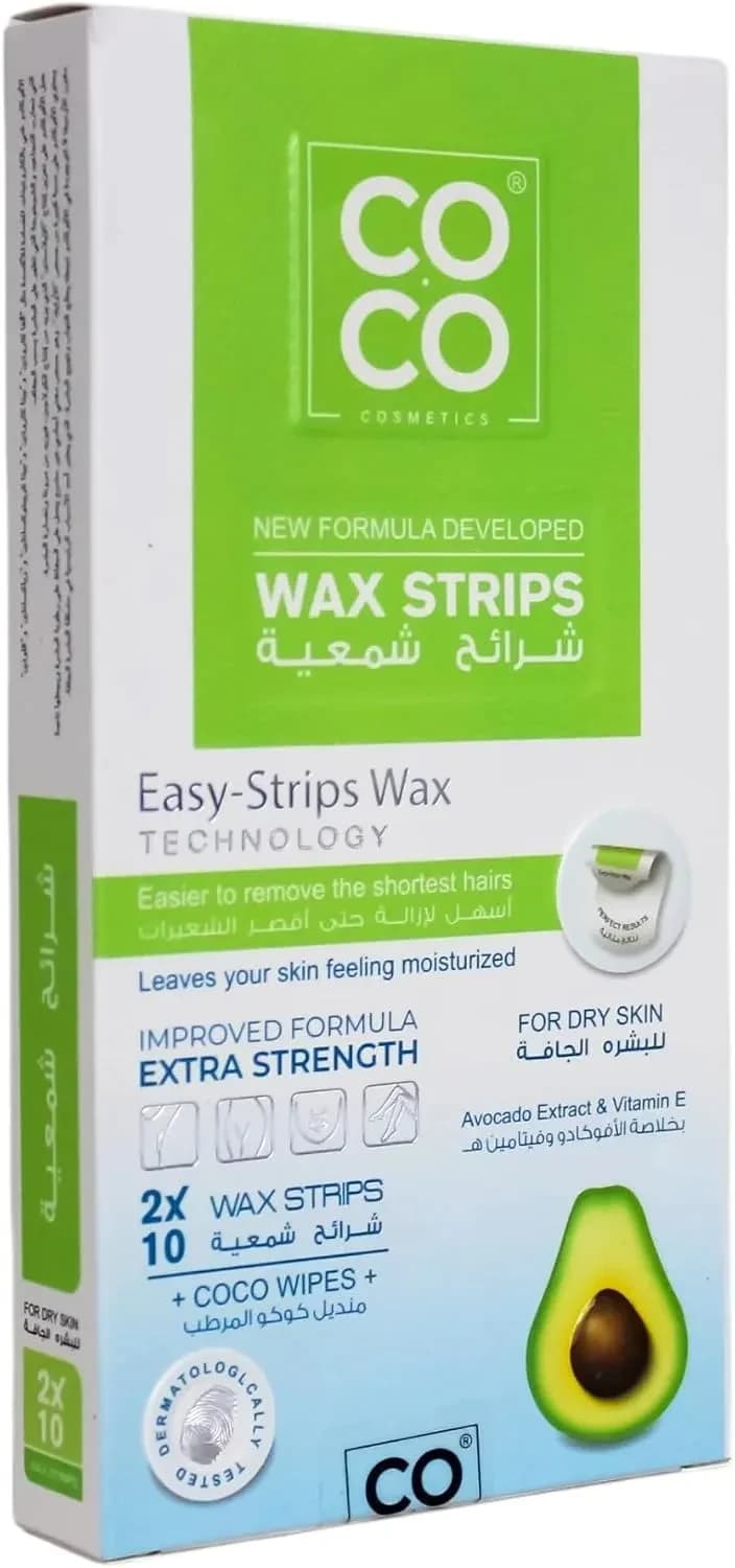 Coco Wax Strips With Avocado Extract