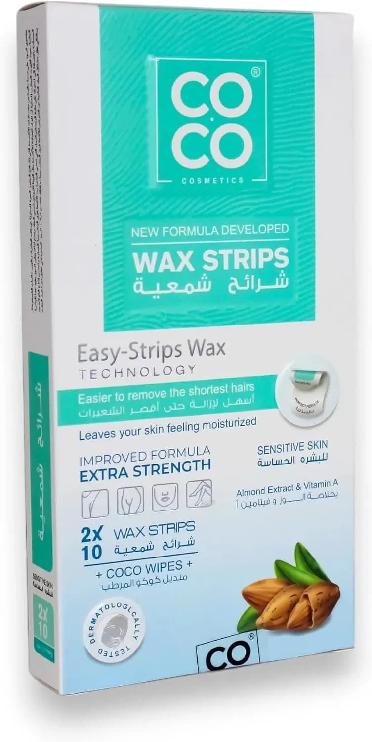 Coco Wax Strips With Almond Extract