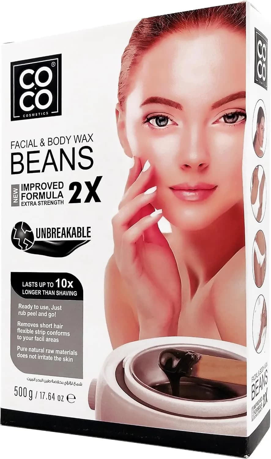 Coco Wax Beans Dead Sea Mud Wax 500gm