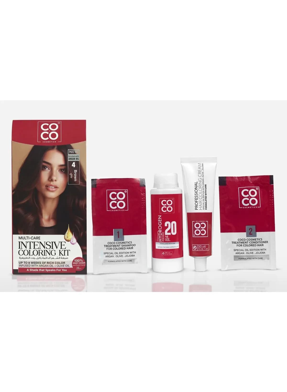 Coco Wax Multi Care Intensive Coloring Kit 4 Brown
