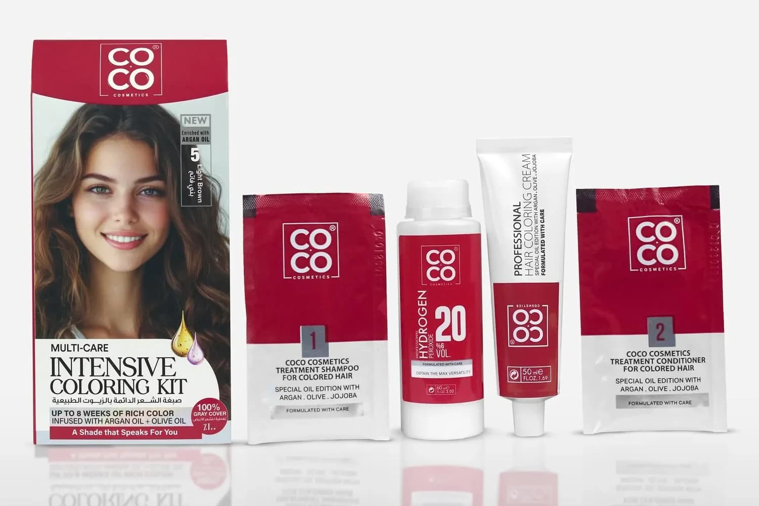 Coco Wax Multi Care Intensive Coloring Kit 5 Light Brown