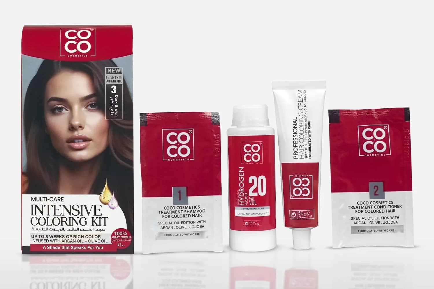 Coco Wax Multi Care Intensive Coloring Kit 3 Dark Brown