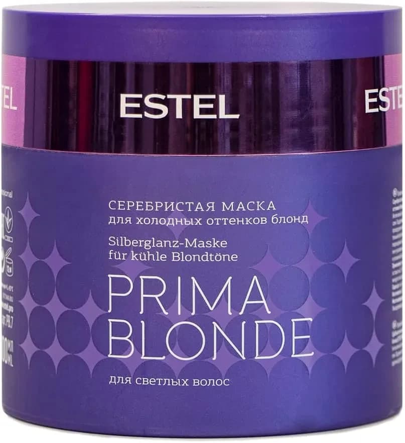 Estel Prima Blonde SILVERY HAIR MASK FOR COLD BLOND SHADES, 300 ml